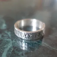 Ra - Rustic Sun Symbol Ring